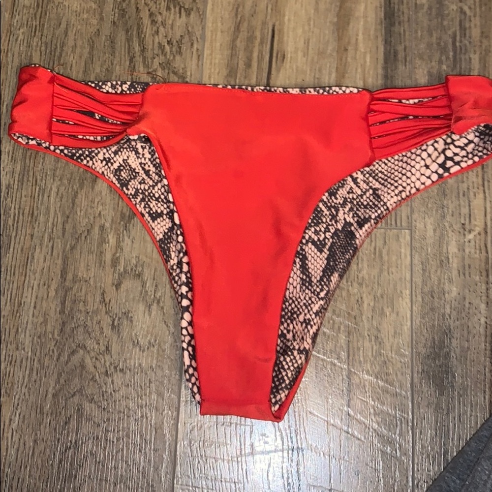 Red/Snakeskin Bikini Set - Picture 4 of 6